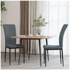 vidaXL Chaises à manger lot de 2 Gris foncé Velours