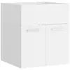 vidaXL Armoire d'évier Blanc 41x38,5x46 cm Aggloméré