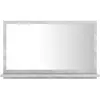 vidaXL Miroir de salle de bain gris béton 60x10,5x37 cm Bois composite