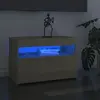 vidaXL Meubles TV avec lumières LED 2 pcs Chêne sonoma 60x35x40 cm