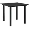 vidaXL Mobilier à dîner d'extérieur 5 pcs Rotin PVC Noir