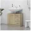 vidaXL Vidaxl Armoire D'évier Chêne Sonoma 63x30x54 Cm Bois D'ingénierie