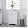 vidaXL Armoire de salle de bain Blanc 60x33x80 cm Aggloméré