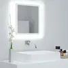 vidaXL Miroir à LED de salle de bain Blanc 40x8,5x37 cm Acrylique