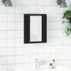 Vidaxl - Armoire à miroir de salle de bain led Noir 40x12x45 Acrylique