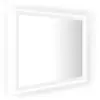 vidaXL Miroir à LED de salle de bain Blanc 60x8,5x37 cm Acrylique