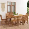vidaXL Ensemble à manger de jardin 9 pcs Bois de teck solide