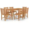 vidaXL Ensemble à manger de jardin 7 pcs Bois de teck solide