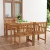 vidaXL Ensemble à manger de jardin 5 pcs Bois de teck massif