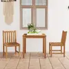 vidaXL Ensemble à manger de jardin 3 pcs Bois de teck solide