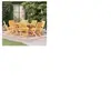 VIDAXL Ensemble de Salle à Manger de Jardin 9 pcs Table et Chaises à Dîner Mobilier de Salle à Manger de Patio Extérieur Bois de Teck Massif