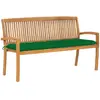 VIDAXL Banc de jardin empilable bois de teck