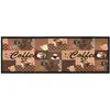 vidaXL Tapis de sol de cuisine lavable Marron café 45x150 cm