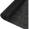 vidaXL Filet brise-vue Noir 1,5x50 m PEHD 195 g/m²