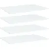 vidaXL Panneaux de bibliothèque 4 pcs Blanc 60x40x1,5 cm Aggloméré