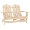 vidaXL Chaise de jardin Adirondack 2 places bois de sapin massif