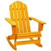 vidaXL Chaise à bascule de jardin Adirondack bois de sapin orange