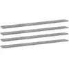 VIDAXL Panneaux de Bibliothèque 4 pcs, Etagère Murale Flottante, Plaque d'Etagère de Rangement Salon Intérieur, Gris Béton Bois d'Ingénierie