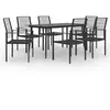 vidaXL Ensemble de salle à manger de jardin 7 pcs