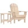 vidaXL Chaise de jardin Adirondack avec table Bois de sapin massif