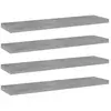 Vidaxl - Panneaux de bibliothèque 4 pcs gris béton bois d'ingénierie