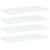 vidaXL Panneaux de bibliothèque 4 pcs Blanc 60x30x1,5 cm Aggloméré