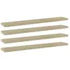 vidaXL Panneau de bibliothèque 4pcs Chêne sonoma 60x10x1,5cm Aggloméré