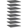 Panneaux de bibliothèque 8 pcs gris brillant bois d'ingénierie Vidaxl