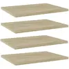 VIDAXL Wandschappen 4 st 40x30x1,5 cm bewerkt hout sonoma eikenkleurig805160