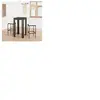 vidaXL Ensemble de bar de jardin 3 pcs - Résine tressée Noir