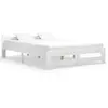 vidaXL Cadre de lit Blanc Bois de pin massif 180x200 cm