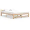 vidaXL Cadre de lit Bois de pin massif 120x200 cm