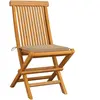 vidaXL Chaises de jardin avec coussins beige 6 pcs Bois de teck massif