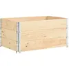 vidaXL Jardinières surélevées 3 pcs 80x120 cm Bois de pin solide