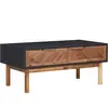 vidaXL Table basse 90x50x40 cm Bois d'acacia massif et MDF