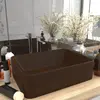 vidaXL Lavabo de luxe Marron foncé mat 41x30x12 cm Céramique