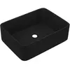 vidaXL Lavabo de luxe Noir mat 41x30x12 cm Céramique