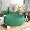 vidaXL Lavabo rond de luxe Vert clair mat 40x15 cm Céramique