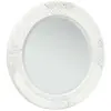 vidaXL Miroir mural style baroque 50 cm Blanc