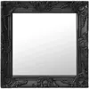 vidaXL Miroir mural style baroque 50x50 cm noir
