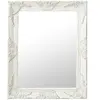 vidaXL Miroir mural style baroque 50x60 cm Blanc