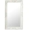 vidaXL Miroir mural style baroque 50x80 cm Blanc