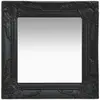 vidaXL Miroir mural style baroque 40x40 cm noir
