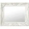 vidaXL Miroir mural style baroque 50x40 cm Blanc