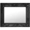 vidaXL Miroir mural style baroque 50x40 cm noir