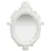 vidaXL Miroir mural style château 56x76 cm Blanc
