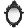 vidaXL Miroir mural style château 56x76 cm Noir