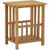 vidaXL Table à revues 45x35x55 cm Bois de chêne solide