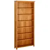 vidaXL Bibliothèque à 7 niveaux 90x22,5x200 cm Bois de chêne massif