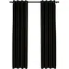 vidaXL Rideaux occultants Aspect de lin 2 pcs Anthracite 140x245 cm